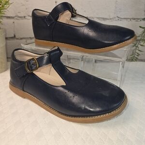 KIDERENCE GIRLS NAVY DRESS SHOE T STRAP BUCKLE DETAIL SIZE 3